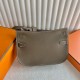 Miglior sito Replica Borsa Hermes Jypsiere Mini fatta a mano in pelle di vitello color talpa Imitazioni Outlet Online