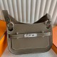 Miglior sito Replica Borsa Hermes Jypsiere Mini fatta a mano in pelle di vitello color talpa Imitazioni Outlet Online