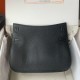 Miglior sito Replica Borse Hermes Jypsiere 28 fatta a mano nera Clemence Imitazioni Outlet Online