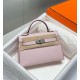 Miglior sito Replica Borsa Hermes Kelly Mini II Malva pallido Epsom con hardware dorato Imitazioni Outlet Online
