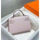 Miglior sito Replica Borsa Hermes Kelly Mini II Malva pallido Epsom con hardware dorato Imitazioni Outlet Online