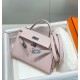 Miglior sito Replica Borsa Hermes Kelly Mini II Malva pallido Epsom con hardware dorato Imitazioni Outlet Online