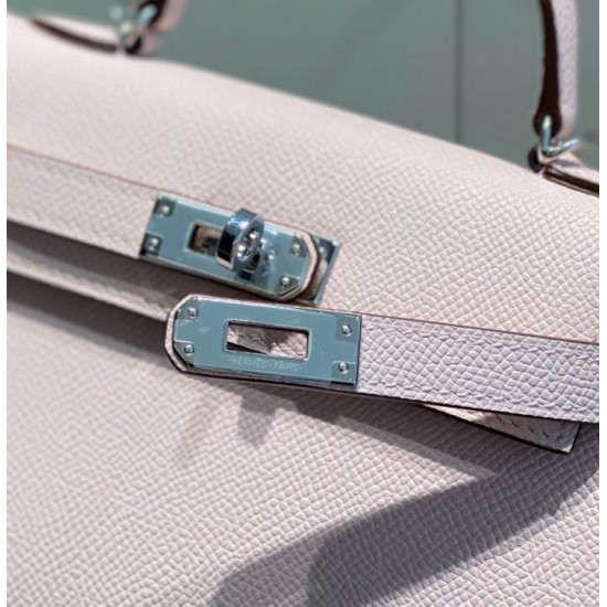 Miglior sito Replica Borsa Hermes Kelly Mini II Malva pallido Epsom con hardware dorato Imitazioni Outlet Online