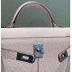 Miglior sito Replica Borsa Hermes Kelly Mini II Malva pallido Epsom con hardware dorato Imitazioni Outlet Online