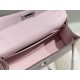Miglior sito Replica Borsa Hermes Kelly Mini II Malva pallido Epsom con hardware dorato Imitazioni Outlet Online
