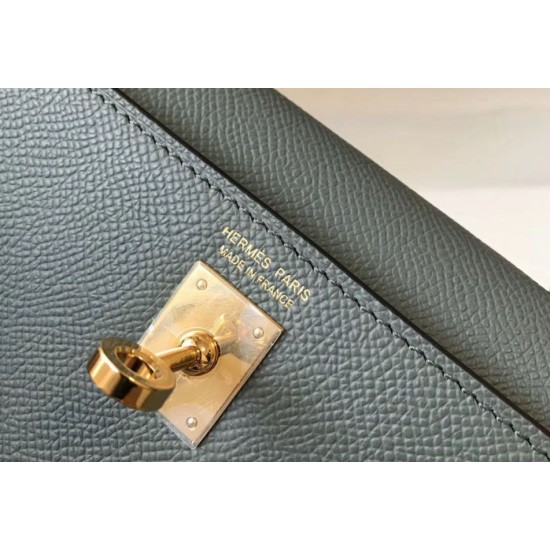 Miglior sito Replica Borsa Hermes Kelly Mini II Vert Amande Epsom con hardware dorato Imitazioni Outlet Online