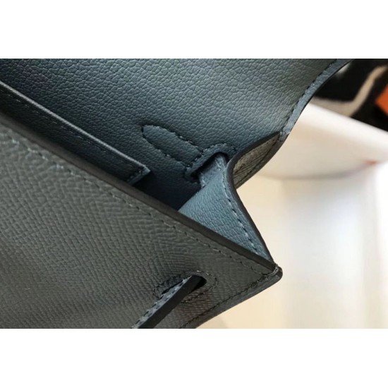 Miglior sito Replica Borsa Hermes Kelly Mini II Vert Amande Epsom con hardware dorato Imitazioni Outlet Online
