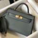 Miglior sito Replica Borsa Hermes Kelly Mini II Vert Amande Epsom con hardware dorato Imitazioni Outlet Online