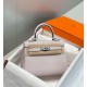 Miglior sito Replica Borsa Hermes Kelly 20cm/25cm malva pallido Clemence hardware argento Imitazioni Outlet Online