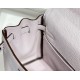 Miglior sito Replica Borsa Hermes Kelly 20cm/25cm malva pallido Clemence hardware argento Imitazioni Outlet Online