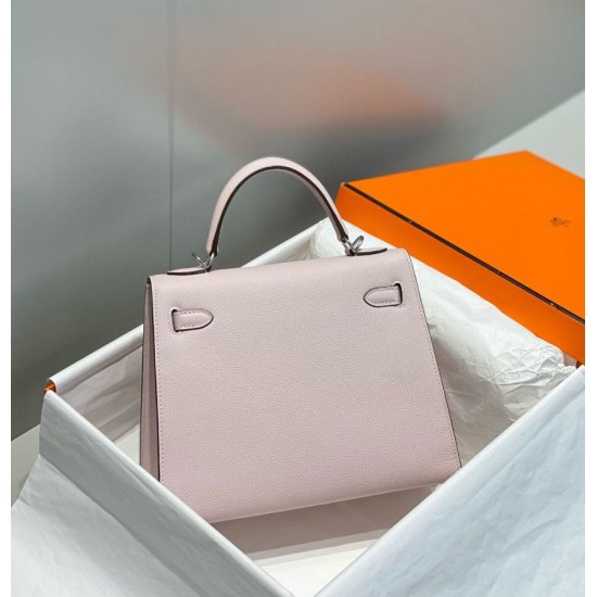 Miglior sito Replica Borsa Hermes Kelly 25cm Sellier Rosa Epsom Imitazioni Outlet Online