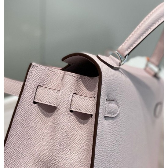 Miglior sito Replica Borsa Hermes Kelly 25cm Sellier Rosa Epsom Imitazioni Outlet Online