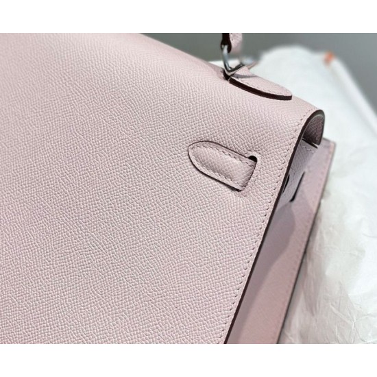 Miglior sito Replica Borsa Hermes Kelly 25cm Sellier Rosa Epsom Imitazioni Outlet Online