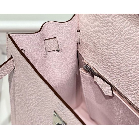 Miglior sito Replica Borsa Hermes Kelly 25cm Sellier Rosa Epsom Imitazioni Outlet Online