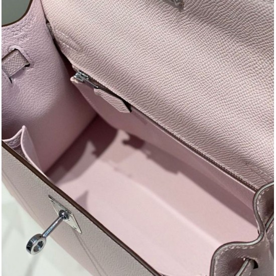 Miglior sito Replica Borsa Hermes Kelly 25cm Sellier Rosa Epsom Imitazioni Outlet Online