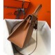 Miglior sito Replica Borsa Hermes Kelly 28cm/32cm marrone Epsom hardware dorato Imitazioni Outlet Online