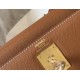 Miglior sito Replica Borsa Hermes Kelly 28cm/32cm marrone Epsom hardware dorato Imitazioni Outlet Online
