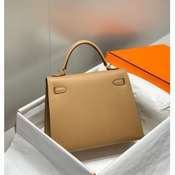 Miglior sito Replica Borsa Hermes Kelly 28cm/32cm cammello Epsom GHW Imitazioni Outlet Online