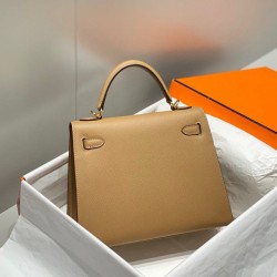 Miglior sito Replica Borsa Hermes Kelly 28cm/32cm cammello Epsom GHW Imitazioni Outlet Online