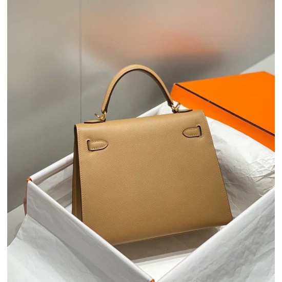 Miglior sito Replica Borsa Hermes Kelly 28cm/32cm cammello Epsom GHW Imitazioni Outlet Online