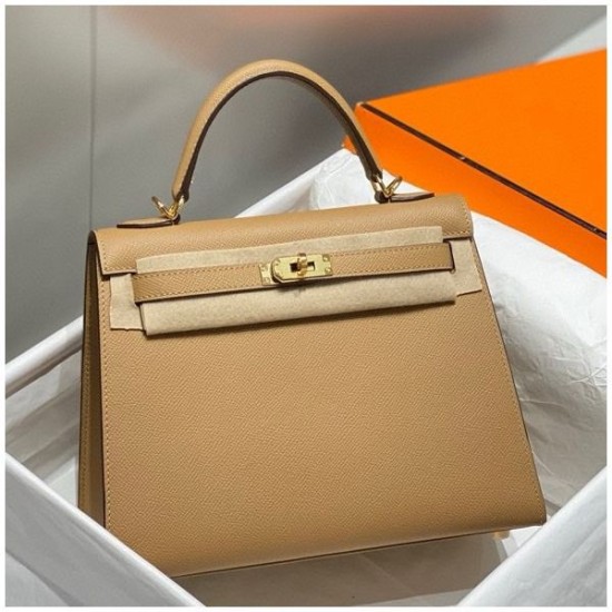Miglior sito Replica Borsa Hermes Kelly 28cm/32cm cammello Epsom GHW Imitazioni Outlet Online