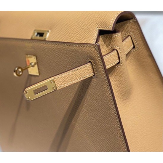 Miglior sito Replica Borsa Hermes Kelly 28cm/32cm cammello Epsom GHW Imitazioni Outlet Online