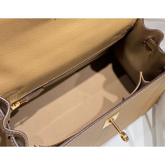 Miglior sito Replica Borsa Hermes Kelly 28cm/32cm cammello Epsom GHW Imitazioni Outlet Online