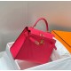 Miglior sito Replica Borsa Hermes Kelly 28cm/32cm Rosa Epsom hardware dorato Imitazioni Outlet Online