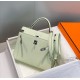Miglior sito Replica Borsa Hermes Kelly 28cm verde chiaro Epsom hardware argento Imitazioni Outlet Online