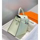 Miglior sito Replica Borsa Hermes Kelly 28cm verde chiaro Epsom hardware argento Imitazioni Outlet Online