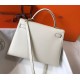 Miglior sito Replica Borsa Hermes Kelly 28cm/32cm Bianco Epsom hardware dorato Imitazioni Outlet Online