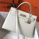 Miglior sito Replica Borsa Hermes Kelly 28cm/32cm Bianco Epsom hardware dorato Imitazioni Outlet Online