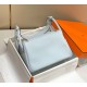 Miglior sito Replica Borsa Hermes Lindy 26 cm Blu con finiture dorate Imitazioni Outlet Online