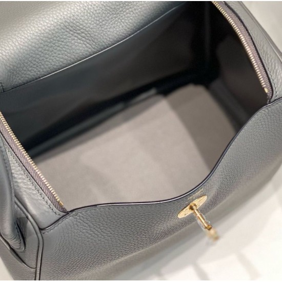 Miglior sito Replica Borsa Hermes Lindy 26 cm Gris Meyer con finiture dorate Imitazioni Outlet Online