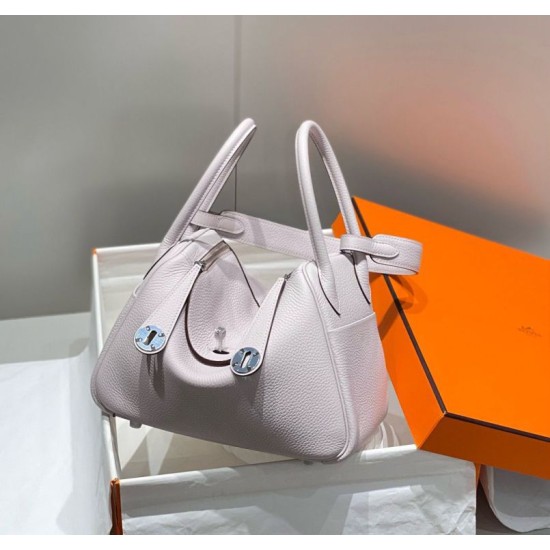 Miglior sito Replica Borsa Hermes Lindy 26 cm viola chiaro con finiture dorate Imitazioni Outlet Online
