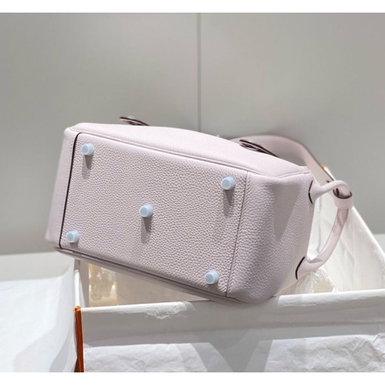 Miglior sito Replica Borsa Hermes Lindy 26 cm viola chiaro con finiture dorate Imitazioni Outlet Online