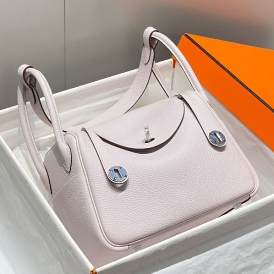 Miglior sito Replica Borsa Hermes Lindy 26 cm viola chiaro con finiture dorate Imitazioni Outlet Online