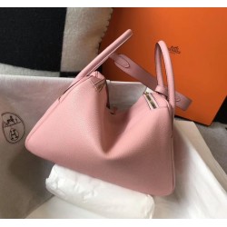 Miglior sito Replica Borsa Hermes Lindy 26 cm Rosa con finiture dorate Imitazioni Outlet Online