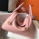 Miglior sito Replica Borsa Hermes Lindy 26 cm Rosa con finiture dorate Imitazioni Outlet Online