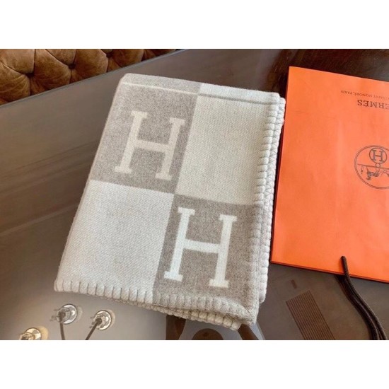 Miglior sito Replica Coperta Hermes Avalon III Beige Imitazioni Outlet Online