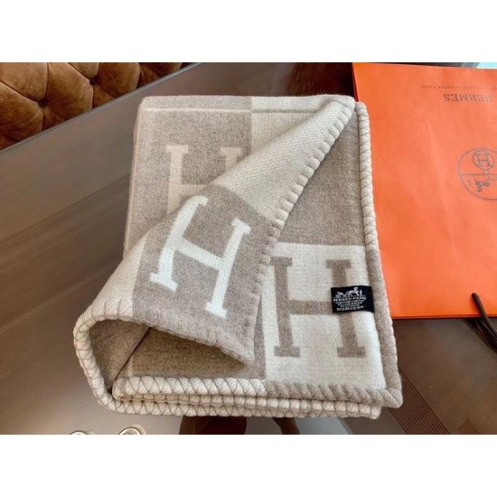 Miglior sito Replica Coperta Hermes Avalon III Beige Imitazioni Outlet Online