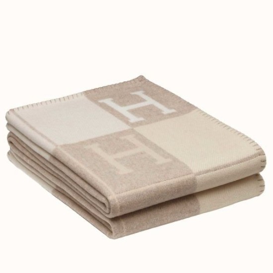 Miglior sito Replica Coperta Hermes Avalon III Beige Imitazioni Outlet Online
