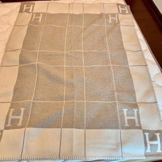 Miglior sito Replica Coperta Hermes Avalon III Beige Imitazioni Outlet Online