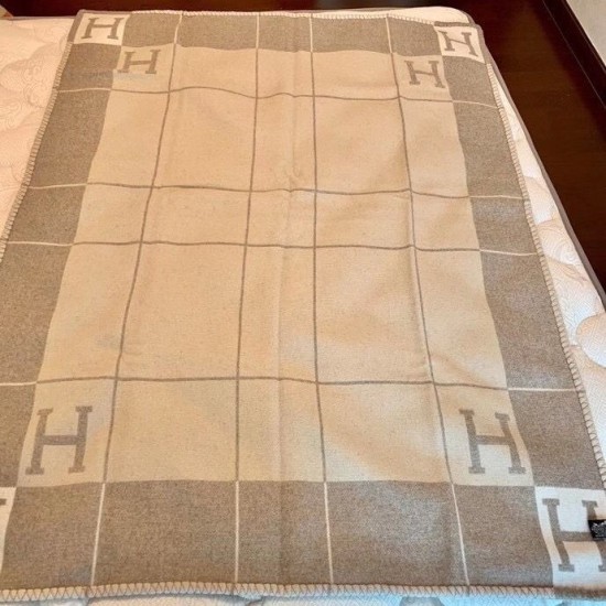 Miglior sito Replica Coperta Hermes Avalon III Beige Imitazioni Outlet Online