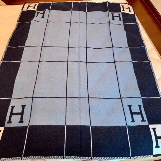 Miglior sito Replica Coperta Hermes Avalon III Blu Imitazioni Outlet Online