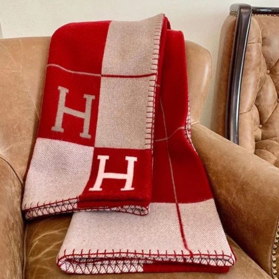 Miglior sito Replica Coperta Hermes Avalon III Rosso Imitazioni Outlet Online
