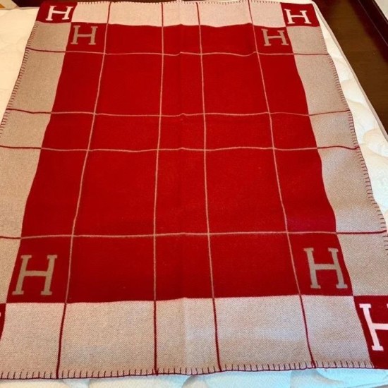 Miglior sito Replica Coperta Hermes Avalon III Rosso Imitazioni Outlet Online