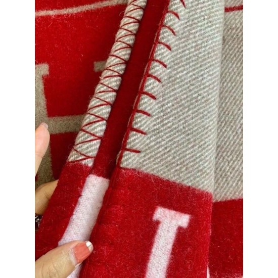 Miglior sito Replica Coperta Hermes Avalon III Rosso Imitazioni Outlet Online