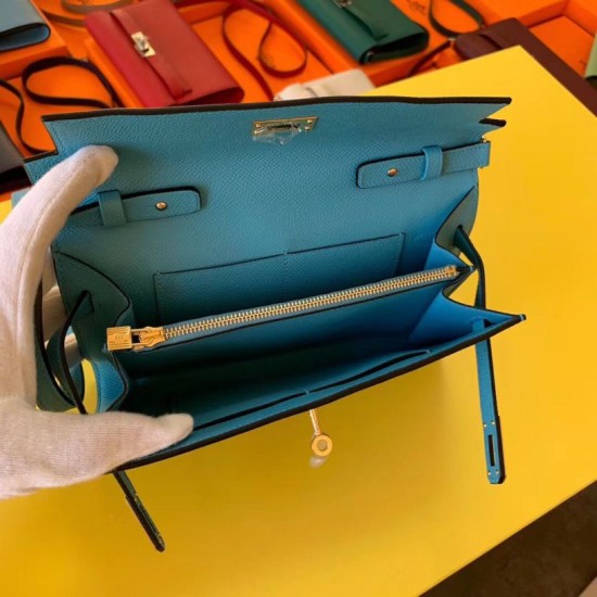 Miglior sito Replica Portafoglio Hermes Kelly Classique To Go Epsom Blu Imitazioni Outlet Online