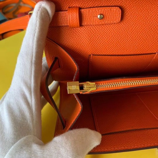 Miglior sito Replica Portafoglio Hermes Kelly Classique To Go Epsom arancia Imitazioni Outlet Online